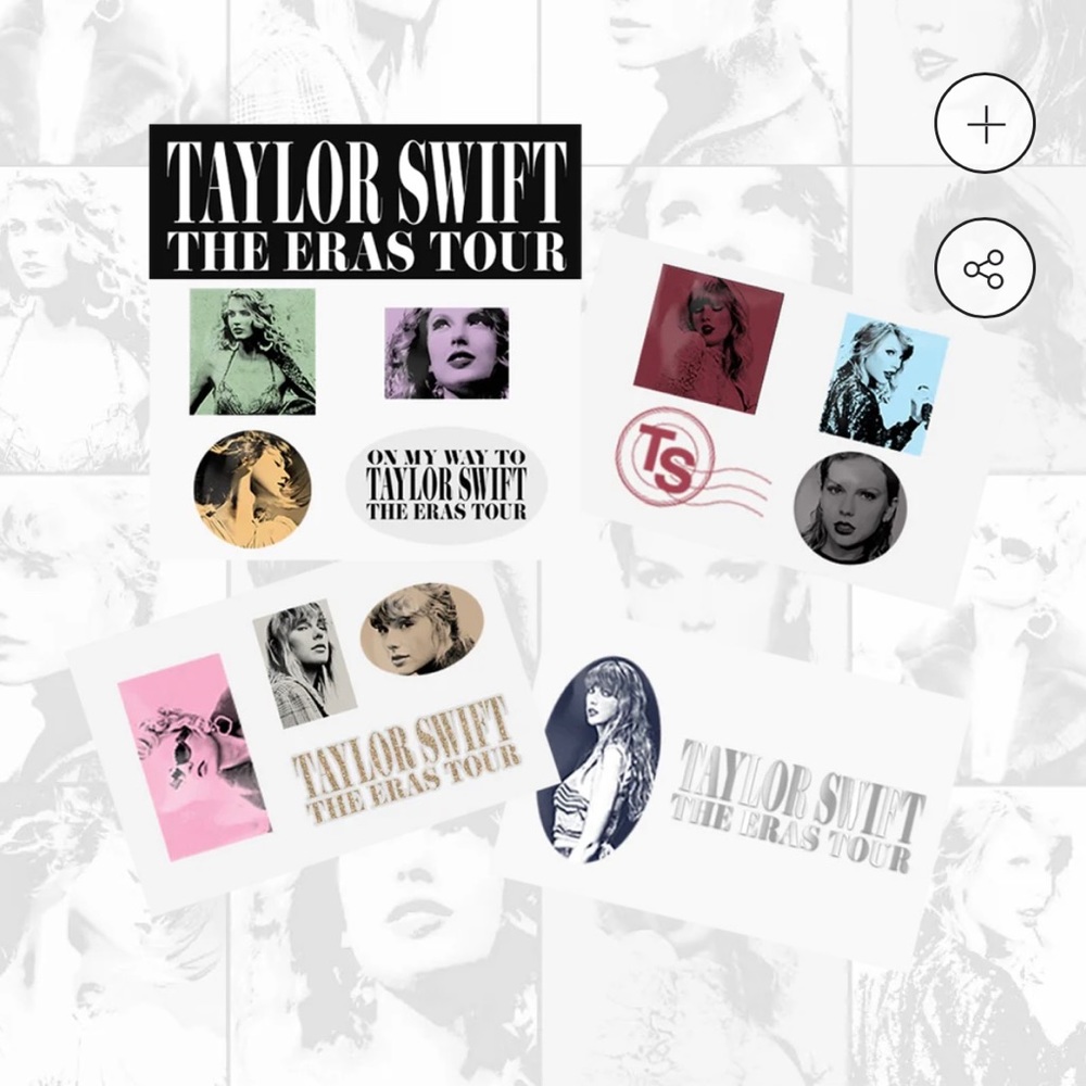 NEW Taylor Swift Eras Tour Luggage Stickers Set